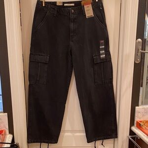 Levi's ‘94 baggy cargo jeans black NWT